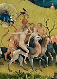 Der Garten der Lüste, um 1503
Mitteltafel:
Menschheit vor der Sintflut (Detail)
Madrid, Museo Nacional del Prado - Hieronymus Bosch