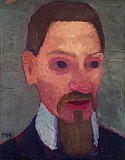 Paula Modersohn-Becker, Bildnis Rainer Maria Rilke, 1906 (Paula-Modersohn-Becker-Stiftung, Bremen Leihgabe aus Privatbesitz) - Paula Modersohn-Becker im Bucerius Kunstforum Hamburg