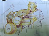 Livezeichnungen von der JazzBaltica 2021