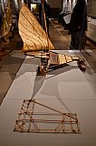 Boots-Modell der frühesten Besiedler aus Ostasien, die die Osterinseln und die Südsee eroberten - Hoffnung am Ende der Welt. Von Feuerland zur Osterinsel