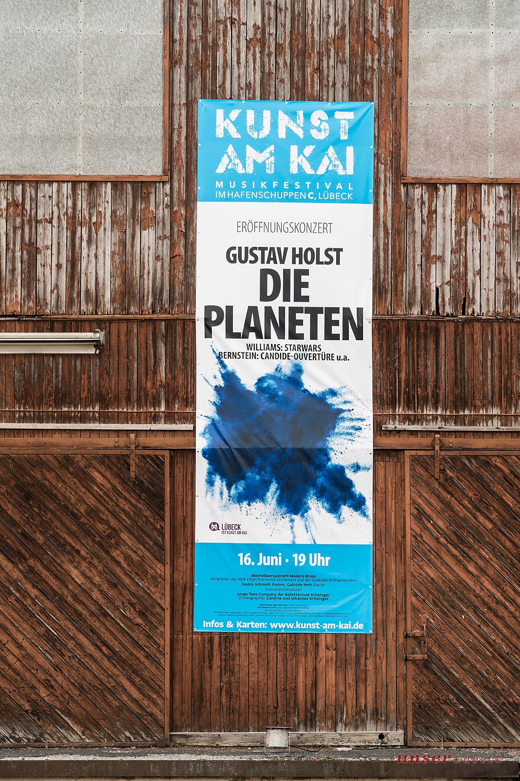Hafenschuppen C auf der Nördlichen Wallhalbinsel - Kunst am Kai Eröffnungskonzert 2018: Gustav Holst - Die Planeten