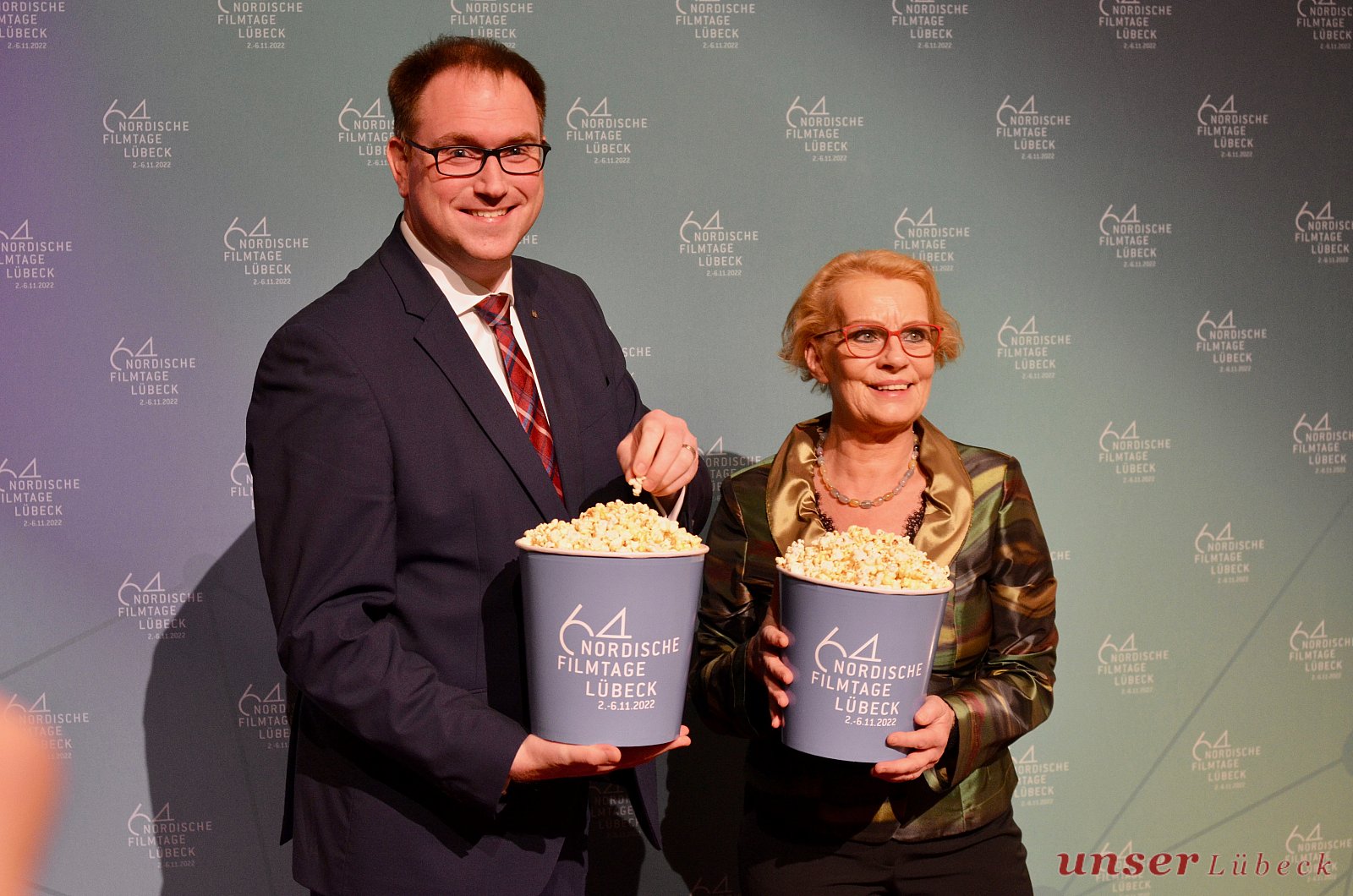 Jan Lindenau und Monika Frank - 64. Nordische Filmtage Lübeck sind eröffnet