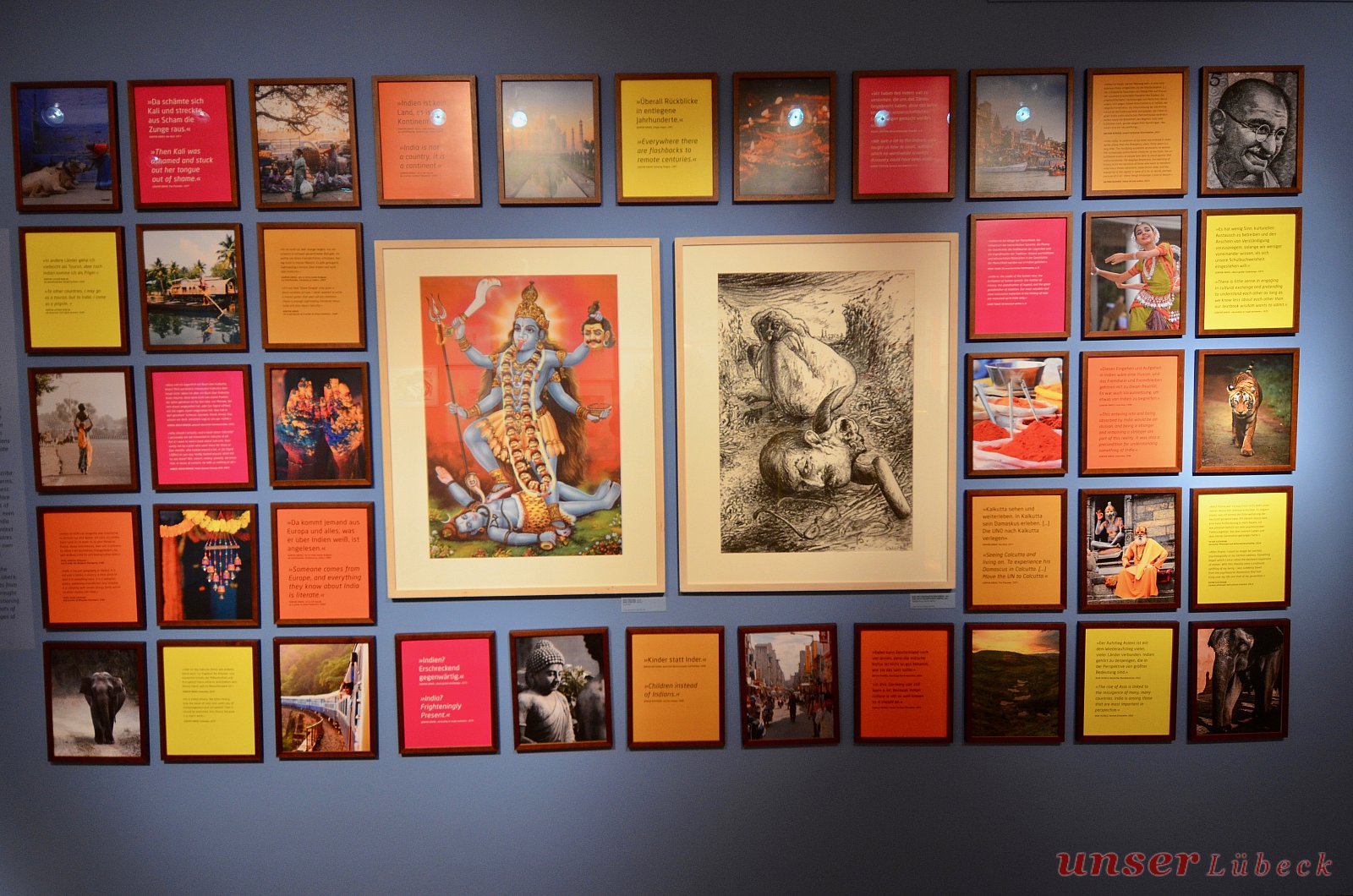 Indienbilder - Indienbilder - Ausstellungseröffnung im Garten des Günter Grass-Hauses mit illustren Gästen