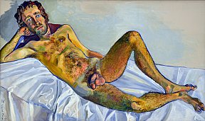 John Perreault, 1972, (c) Alice Neel - Die unbequeme amerikanische Malerin Alice Neel in den Hamburger Deichtorhallen
