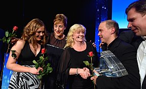 Oona Airola, Helene Grass, Inger Nilsson, Jarkko Lahti und Eero Milonoff - 58. Nordische Filmtage: Filmpreisnacht - Fotos von Wolf-Dietrich Turné